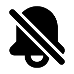 Bell Off SVG Icon